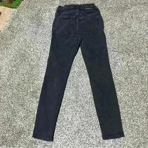 Madewell Petite 10" High-Rise Skinny Jeans in Black Women's Size 25p - Picture 9 of 10